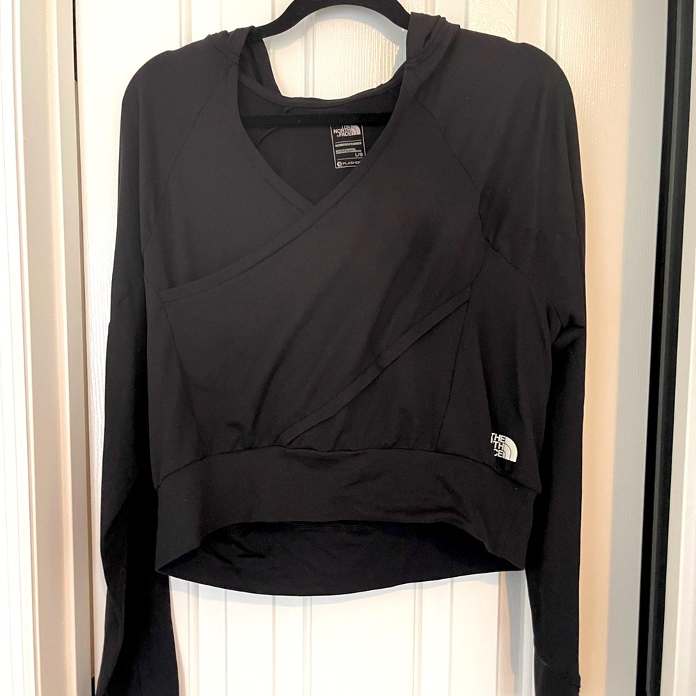The north face cropped hooded long sleeve